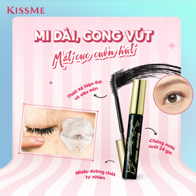 Mascara Dài Và Cong Mi Không Lem Trôi Kissme Heroine Make Long Up WP (6 G)