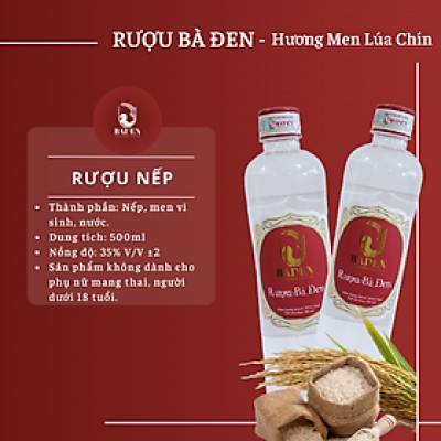 Rượu nếp Bà Đen chai pet 500ml