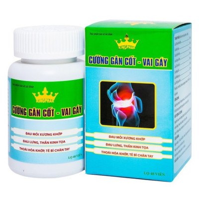 ￼Cường gân cốt vai gáy Kingphar -Lọ 40 viên-Giúp hoạt huyết ,Thông kinh lạc,Hỗ trợ giảm tình trạng đau mỏi xương khớp