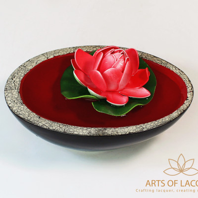 Bát Thả Hoa Hình Oval