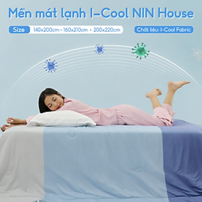 [CHĂN HÈ MÁT LẠNH] Mền lạnh I Cool Advance NIN House NM8034 1m6x2m1 | Chăn chần bông Ice Silk lạnh như tencel