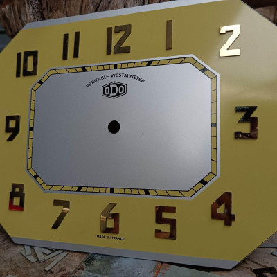 Mặt số nhôm đồng hồ Odo, mặt bát giác ngang Kankoo Clock phiên bản mới nhôm dày 5 dem- Có bán kèm viền