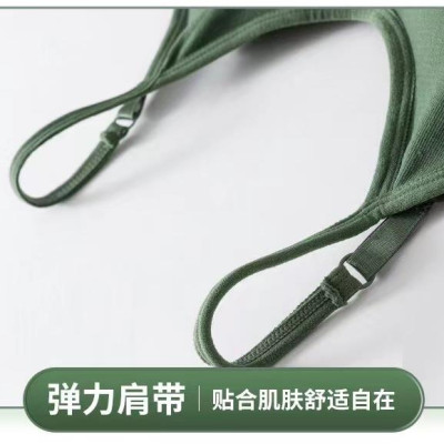 Large U-shaped beauty back underwear female camisole undershirt one piece with chest pad summer inside can be worn outside bottoming shirt bra