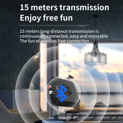 Hàng Chính Hãng - Bộ Thu Phát BT-21JA Bluetooth 5.0 Phạm Vi Kết Nối 15m Chế Độ Chuyển Đổi Linh Hoạt RX TX Âm Thanh Hi-Fi Hỗ Trợ Đàm Thoại Tương Thích Rộng Rãi Android Ios TV PC Loa Pin Li-Polymer 200mAh Nhỏ Gọn Dễ Sử Dụng - ROGTZ