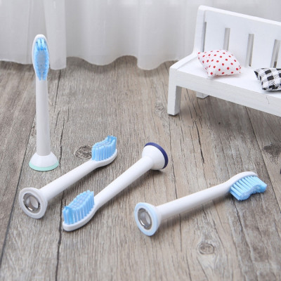 Bộ 4 đầu bàn chải đánh răng điện HX-6054 cho máy Philips Sonicare cho răng nhạy cảm HX3, HX6, HX7, HX8, HX9, R, FlexCare +, FlexCare, HealthyWhite, HydroClean, EasyClean, DiamondClean