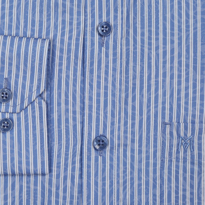 Áo sơ mi nam tay dài form suông Khatoco A1MD538T1-CNSC477-2603-D