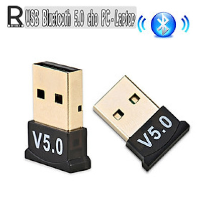 USB BLuetooth 5.0 RiBi USB Dongle - Dùng cho PC, Laptop - Kết nối với tai nghe, loa bluetooth, chuột không dây, gamepad - Hàng chính hãng
