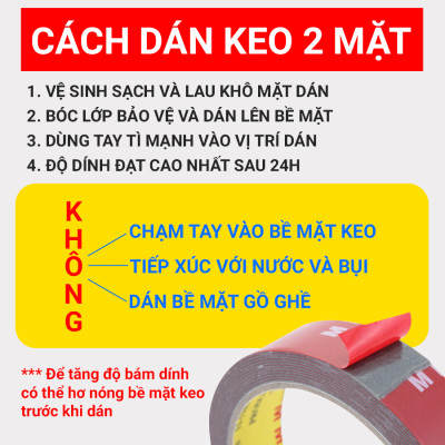 Băng Keo 2 Mặt Chuyên Dụng CIND (20mmx3m)