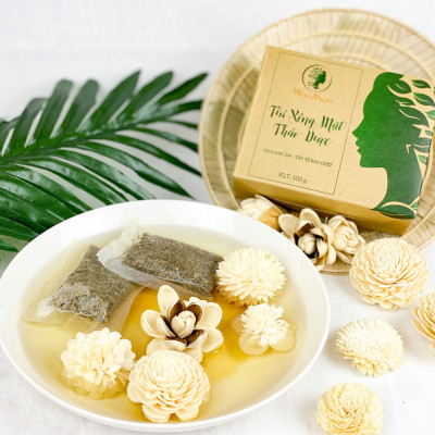 Túi xông mặt thảo dược sạch mụn, căng bóng da Wonmom ( 10 Túi/Hộp )