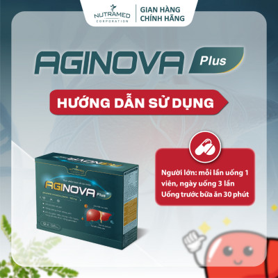 Viên uống Aginova Plus hỗ trợ bảo vệ và cải thiện suy giảm chức năng gan (60 viên) - Nutramed