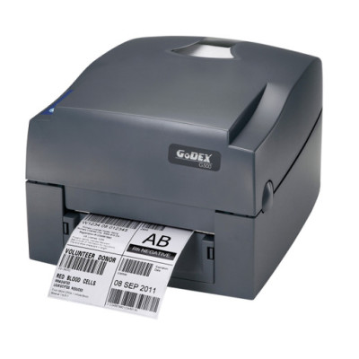 COMBO Máy in mã vạch Godex G500 (Hàng chính hãng) + Tem (35x22mm) + Mực Wax Premium (50m) 
