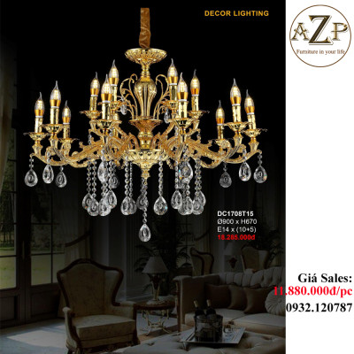 ĐÈN THẢ TRẦN (TAY) / ĐÈN TRANG TRÍ AZP-TT1708 phong cách Tân Cổ Điển, hàng nhập khẩu AZP