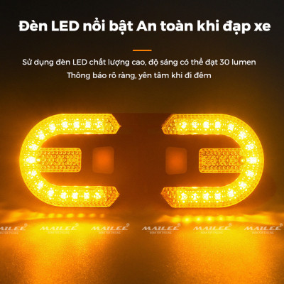 Đèn Hậu Xe Đạp LED Tín Hiệu Xi Nhan Rẽ Trái Phải FY-1825 600mAh Sạc USB Không Dây Chống Nước IPX5 Địa Hình 5 Chế Độ - Mai Lee