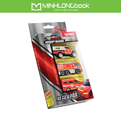 Đồ chơi trẻ em: Xe ô tô mô hình hợp kim, xe cứu hỏa DK 81105. Kiểu dáng, mẫu xe, màu sắc ngẫu nhiên.
