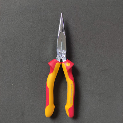 Kìm mũi nhọn cách điện 200mm Wiha 26727