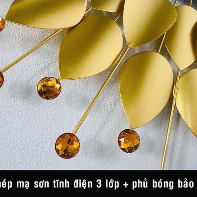 Đồng Hồ Treo Tường Shouse DC666 Trang Trí Nghệ Thuật Cao Cấp hiện đại 3D kích cỡ lớn đẹp kim trôi treo phòng khách