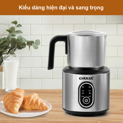 Máy tạo bọt sữa chuyên nghiệp dùng cho quán 4 trong 1 thương hiệu Chulux QF-MF221118 - HÀNG NHẬP KHẨU