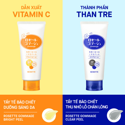 Tẩy Tế Bào Chết Rosette Dưỡng Sáng Da Gommage Bright Peel 180G