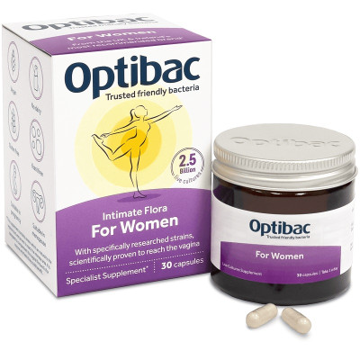 Optibac Probiotics for women 90 viên - men vi sinh chính hãng Anh khắc phục hiệu quả viêm nhiễm, nấm ngứa phụ khoa (mẫu mới)