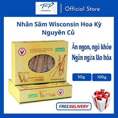 [Freeship Xtra] Nhân Sâm Wisconsin Hoa Kỳ (Sâm Mỹ) Nguyên Củ 4 tuổi 50g, 100g: Bồi Bổ Sức Khỏe, Tăng Sức Đề Kháng, Điều Hòa Lipid Máu.