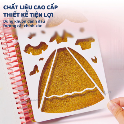 Đồ chơi thiết kế thời trang cho bé gái DIY 5 6 7 8 9 10 tuổi Mideer Little Designer