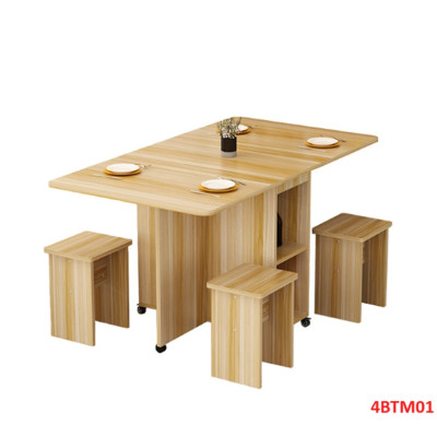 Bàn ăn gấp gọn, bàn ăn thông minh 4BTM01 - Nội thấtv lắp ráp Viễn Đông Adv