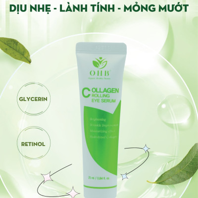 Thanh lăn dưỡng mắt Collagen Rolling Eye Serum OHB MADE IN KOREA. 