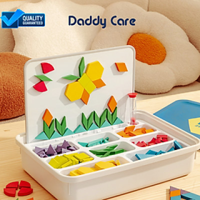 Đồ Chơi Xếp Hình Gỗ sáng tạo kèm nam châm Mideer Magnetic Geometry Blocks 250pcs,  Đồ chơi gỗ thông minh cho bé