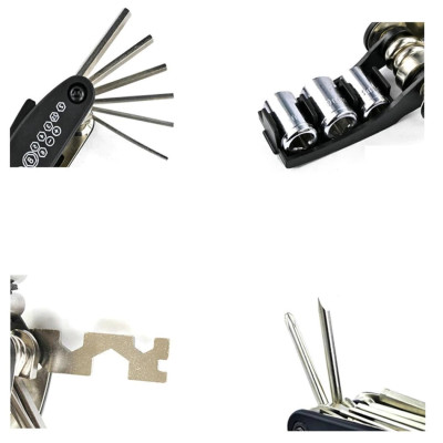 Bộ Vá Săm Lốp Sửa Chữa Xe Đạp Đa Năng Mini Tiện Dụng VS-30 Bỏ Túi (Kèm Miếng Vá) có thanh nạy nhựa cứng - Mai Lee 