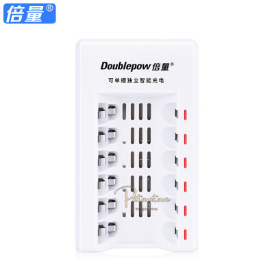 Sạc Pin AA/AAA Tự Ngắt ( 6 Khe Sạc ),Tặng Kèm Hộp 6 Pin Dowblepow 3000mAh