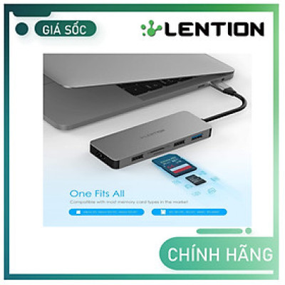 Bộ chuyển đổi USB-C 7 trong 1 Lention C17 Hàng Chính Hãng