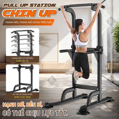 BG Bộ xà đơn, xà kép CU103 đa năng cao cấp đa năng, dụng cụ tập thể dục phòng gym (hàng nhập khẩu)
