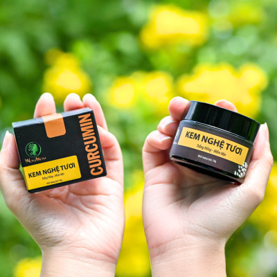 Bộ dưỡng trắng hồng, mịn màng da mặt Wonmom ( 1 serum vitamin C + 1 kem nghệ tươi )