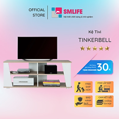 Tủ kệ tivi phòng ngủ tiện dụng SMLIFE Tinkerbell