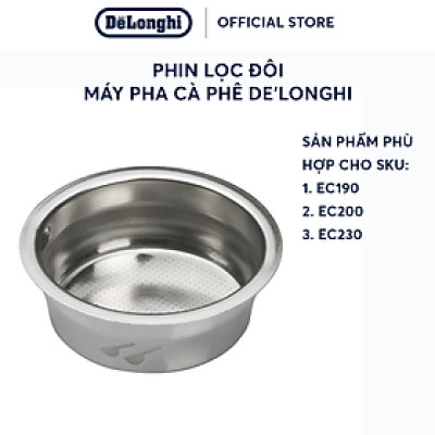 [Hàng chính hãng] Phin lọc đôi cho máy pha cà phê DeLonghi EC190, EC200, EC230