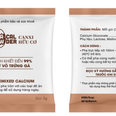Combo 10 hộp canxi hữu cơ tinh khiết từ vỏ trứng gà