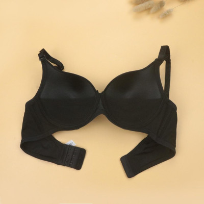 Áo Lót Không Gọng 3 Móc LUPERI LU3AL857 Quả Trơn Dây Lưng To Đệm Mút Dày Có Lớp Lưới Tạo Thông Thoáng Và Nâng Ngực Tốt