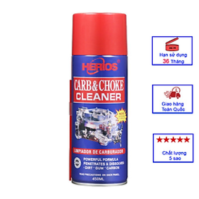 Chai Vệ Sinh Bộ Chế Hoà Khí Cao Cấp HERIOS LA-008 Công Nghệ Đức 450ml