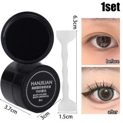 Cây silicon Khuôn in eyeliner 2 ĐẦU Khuôn kẻ mắt sử dụng mực in sắc nét chống nước lâu trôi nét đều dành cho người mới tập trang điểm