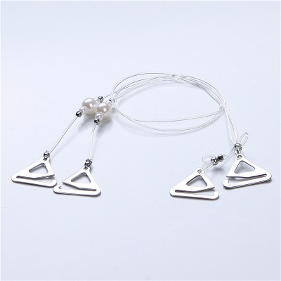 Dây đeo áo ngực dây áo con dây áo bra phối ngọc trai và hạt cườm độc đáo