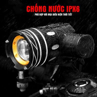 Đèn Pha Cho Xe Đạp Siêu Sáng Chống Nước Sạc Điện USB (Kèm Chân Đế) Và Đèn Sau Hậu Cảnh Báo (Màu Xanh) Xe Đạp Gắn Đuôi Mai Lee