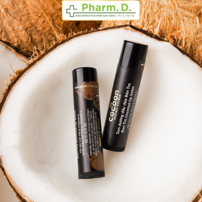 Son Dưỡng Môi Dầu Dừa Cocoon 5g – Dưỡng Ẩm Môi Khô, Giảm Nứt Nẻ, Phục Hồi Môi Thâm – Son Dưỡng Thiên Nhiên Thuần Chay