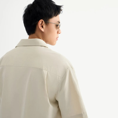 Áo sơ mi tay ngắn nam vải gió túi đắp. Loose - RT 10S25SHS050 | ROUTINE CÀ MAU
