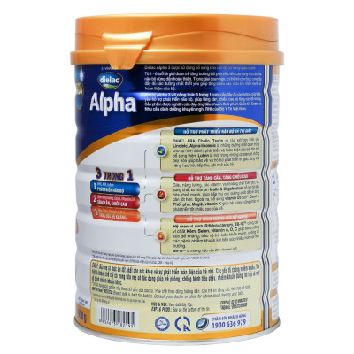 Sữa Bột Vinamilk Dielac Alpha 3 - Hộp Thiếc 900g