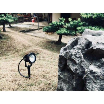 Đèn sân vườn, đèn cắm cỏ COB 10W ánh sáng vàng trắng tiết kiệm điện