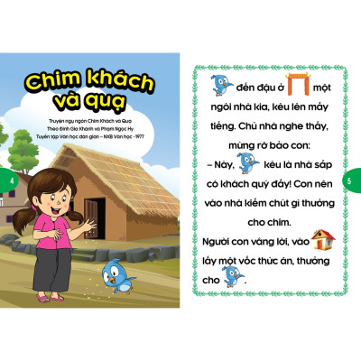 Combo 2 Quyển Phát Triển Tư Duy Và Ngôn Ngữ Cho Bé - Truyện Đọc Bằng Hình Ảnh - Truyện Ngụ Ngôn Việt Nam đặc sắc - ( VT)