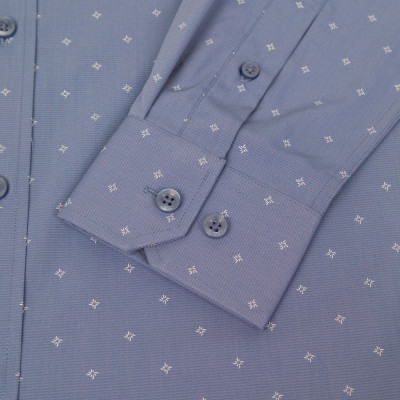 Áo sơ mi nam dài tay mã Khatoco A1MD498T1-CNIN765-2704-D