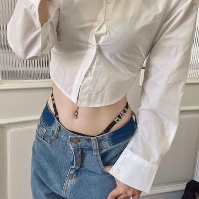 Quần lót ren lọt khe Miss chữ T dây hông chun sexy đính đá siêu đẹp