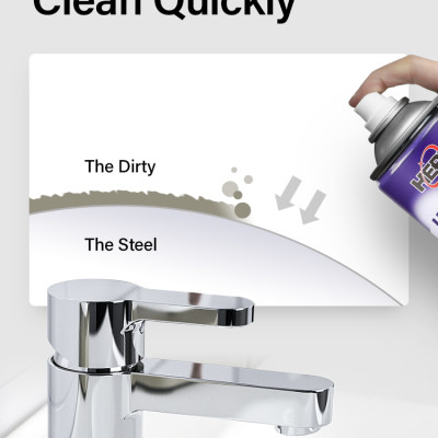 Chai Vệ Sinh Đánh Bóng Bộ Phận Kim Loại Xe Cao Cấp HERIOS LA-024 Công Nghệ Đức 450ml