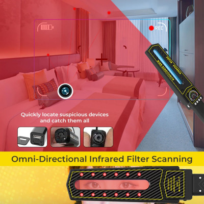 ROGTZ - Máy Phát Hiện Camera, Ghi Âm S699 Quét dải tần rộng 1MHz - 8000MHz Tín hiệu vô tuyến Sóng điện thoại 2G 3G 4G Wifi 1,2G-5,8G Độ nhạy cao Phạm vi dò rộng Pin trâu 8-10 tiếng Nhỏ gọn Tiện Lợi Dễ sử dụng Khách sạn Nhà nghỉ Thay đồ - Hàng Chính Hãng